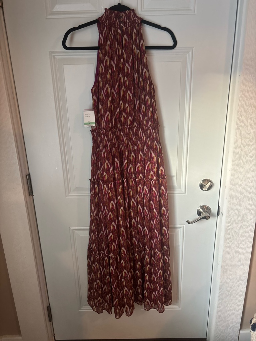 Taylor Red Multi-Print Halter Maxi Dress - Picture 8 of 9